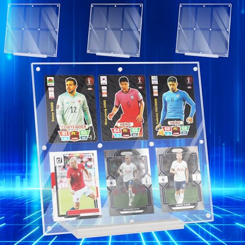 Trading Card Display Case, 6-Slot, 9.4 x 8.6 inches