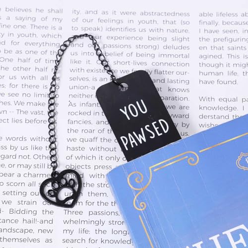 Cute Cat Bookmark, Reading Lover Gift Zinc Alloy Bookmarks for Women - style: Black Smile Cat