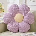 Flower Pillow,19.6" Daisy Pillow Purple Throw Pillows - color: Purple+light Yellow, size: 19.6"