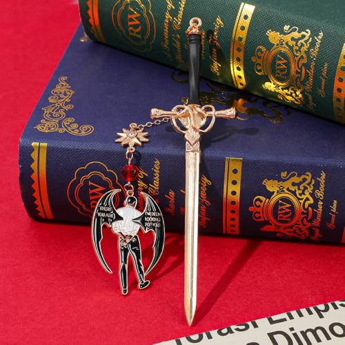 Night Court Metal Bookmark, Dark Fantasy Page Marker for Romantasy Readers - style: Bat boy