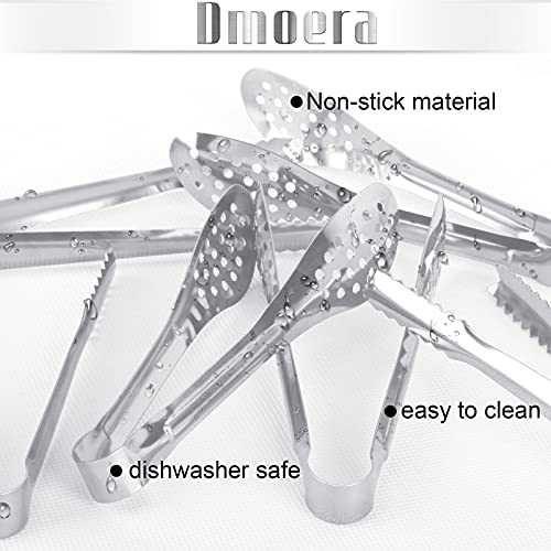 12 Pack Premium Small Serving Tongs, Dmoera Mini Stainless Steel Appetizer Tongs, 5Inch,5.2Inch(12.7cm) - size: 5 inch, 5.2 inch