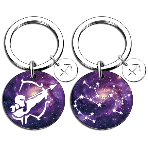 isiyu 12 Constellation Keychain Zodiac Astrology/Birthday For Women Men Adults Boys Girls Horoscope Lovers Gifts For Women - color: Color 7