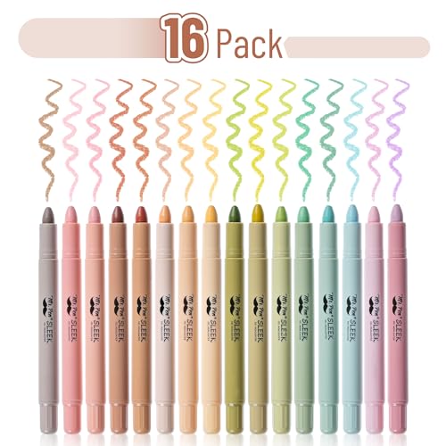 Mr. Pen- No Bleed Gel Highlighters, Assorted Colors, 16 Pack