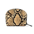 Small Zip Wallet Credit Card Wallet Coin change case Holder for women PU Leather(Sand Snake) - color: Sand Snake