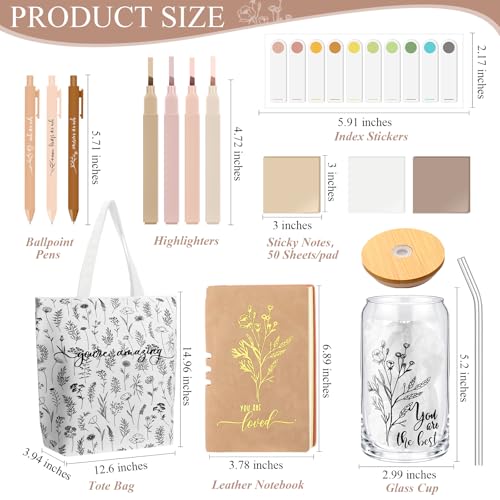 14 Pcs Inspirational Journal Kit for Women, White - color: as pictures shown