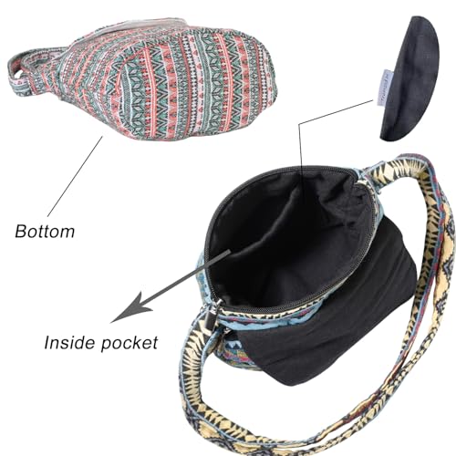Satchel Saddle Pocket Swing pack Bag Collection Messenger Shoulder Bag Travel Purse Wallet - color: Multiple Pattern M