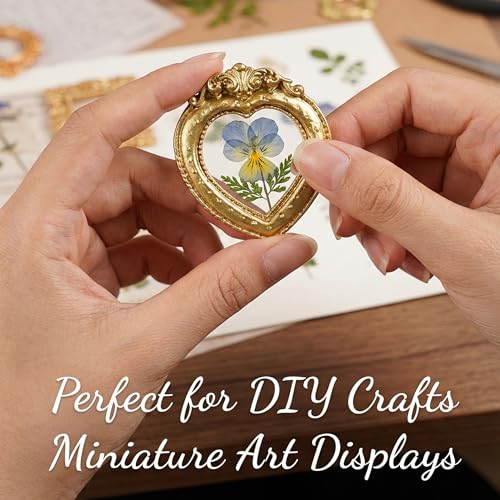 10-Piece Assorted Mini Picture Frames Resin Craft Decor
