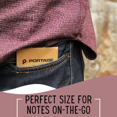 Portage Field Notebook Tactical Sized Pocket Notepad - Top Bound Notebook with Lined Paper Lies Flat in Pocket - 2.8" x 4.6" - 64 Pages (3 Pack) (6 Pack, Tactical) - color: Tactical, size: 6 Pack