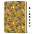 Taja Spiral Lined Journal for Women, Pretty Hardcover Journal Notebook, A5 - color: Q-Golden Grove