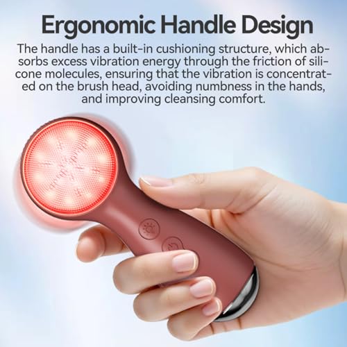 Electric Silicone Facial Brush for Deep Cleansing & Massage (Purple) - color: Purple