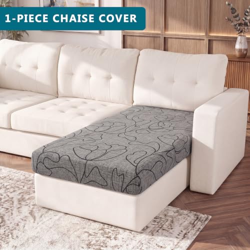 KRFOONN Waterproof Sectional Couch Covers Stretch Sofa Cushion Covers, 04 - color: Color 04, size: Chaise Cover