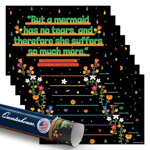 Quarterhouse 7 Poster English Literature Motivational Classroom Set - color: Literature Motivational