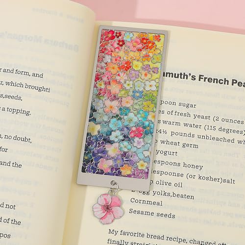 3PCS Floral Bookmarks, Vintage Flower Book Markers for Book Lovers