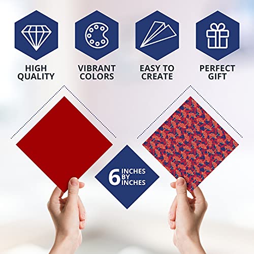 Origami Paper | 350 Origami Paper Kit | Set Includes - 300 Sheets 20 Colors 6x6 | 50 Traditional Japanese Patterns | Origami Book 25 Easy Colored Projects | Kids Crafts | Christmas Gifts for boys 8-12 - size: 350 Sheets
