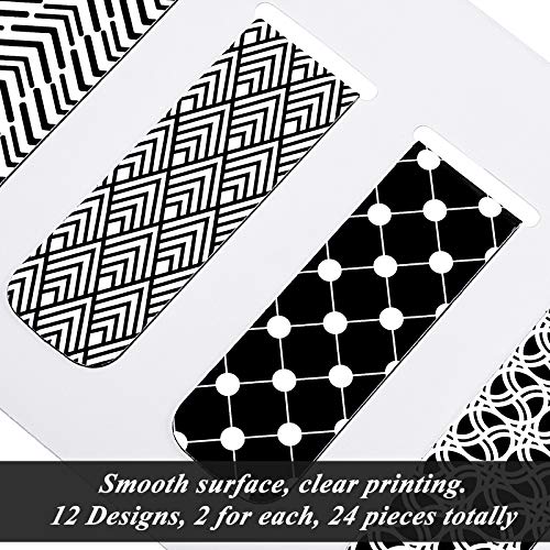 Zonon 24 Pcs Magnetic Bookmarks Clips Magnetic Page Markers - style: Simple