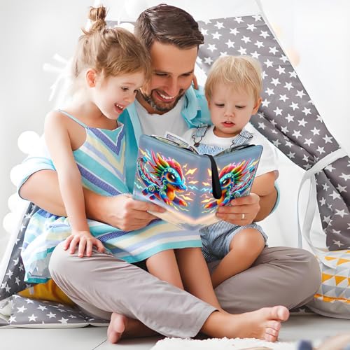 4 Pocket Trading Card Binder, Holds 400 Cards, Zipper Binder - color: Little Flying Dragon