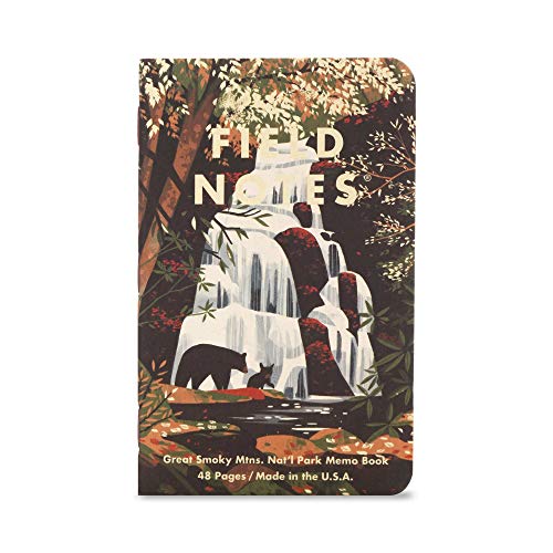 Field Notes: National Parks Series (Series C - Rocky Mountain, Great Smoky Mountains, Yellowstone) - Graph Paper Memo Book 3-Pack - 3.5 x 5.5 Inch - color: Series C - Rocky Mountain, Great Smoky Mountains, Yellowstone