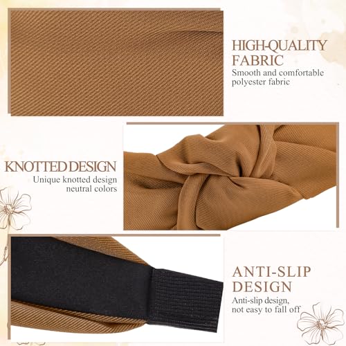 obeoby 8 Pcs Leopard Knotted Headbands for Women, Y2k Hair Accessories - color: Leopard series