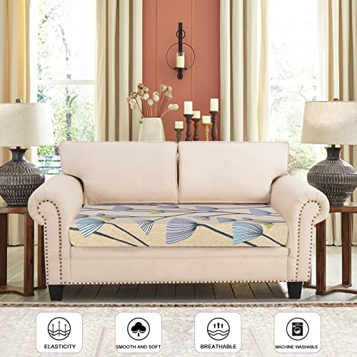 SearchI Stretch Printed Sofa Couch Cushion Covers Replacement Chair Cushion Slipcovers Sofa Seat Cover Furniture Protector Sofa Slipcover Soft with Elastic Bottom(Medium, Dandelion Pattern) - color: Dandelion Pattern, size: Medium