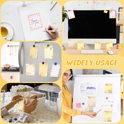 Dispowreath 24 Pcs Bee Sticky Notes with Pens Bee Themed Gifts - style: Bee