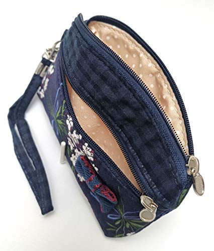 Coin Purse for Women Cute Small Wallets Change Purse Coin Pouch (dark blue) - color: Dark Blue