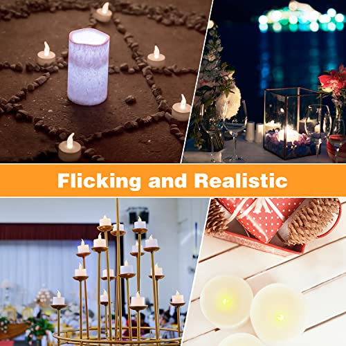 KOABY 100 Pack Warm White LED Tea Lights, Last 100H+ - color: Warm White, size: 100 Pack