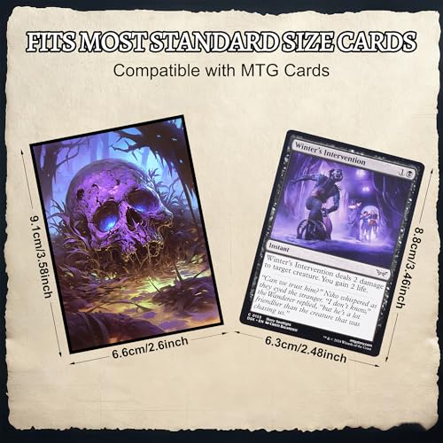 Kabinka MTG Card Sleeves - 100 Standard Size Pack - color: Skull