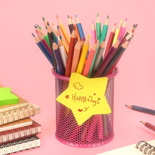 SIMONA Star Shape Sticky Notes 3x3 Inch, 6 Bright Colors, 450 Sheets - color: 6 Bright Colors
