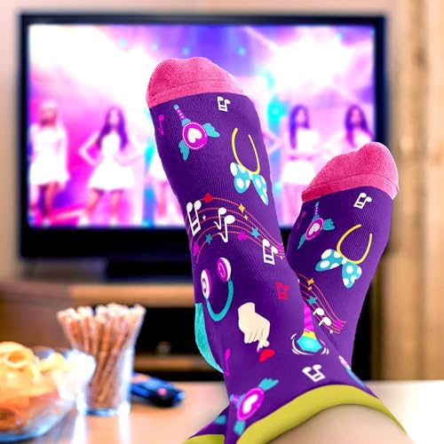 Kpop Merch - Unique Kpop Gifts for Girl, Teen - Cute Korean Socks - Christmas Gifts, Stocking Stuffers for Women - color: Music03