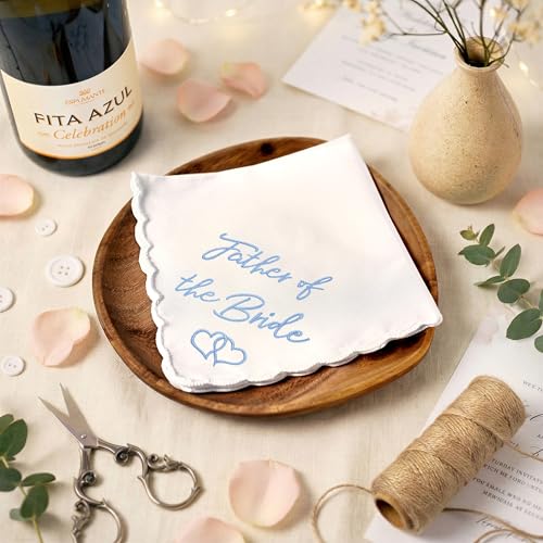Mother of the Bride Gifts Wedding Handkerchief Keepsake - color: Father of the Bride, style: Brown Envelope