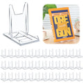 12 Pack Acrylic Book Stand for Display Adjustable, 5.91in H - size: 5.91 x 6.1 x 3.15 Inch