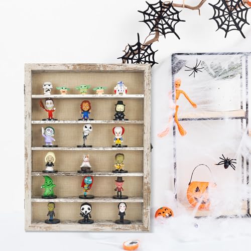 FramePro Shadow Box Frame Display Case 12x16 with Removable Shelves, Deep Memory Box Trinket Knick Knack Shelf Cabinet for Collector, Keepsake Coins Military Medals Wedding Flowers White - color: Rustic White, size: 12x16