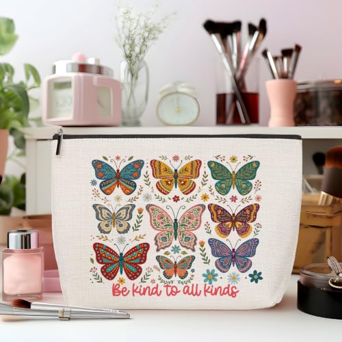 Butterfly Makeup Bag for Women Travel Organizer Pouch Cosmetic Bags 02 - color: Multicolor 1583