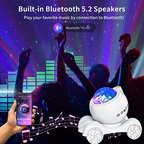 ENOKIK Aurora Light Projector Northern Lights Bluetooth Speaker, Pure White - color: Pure White
