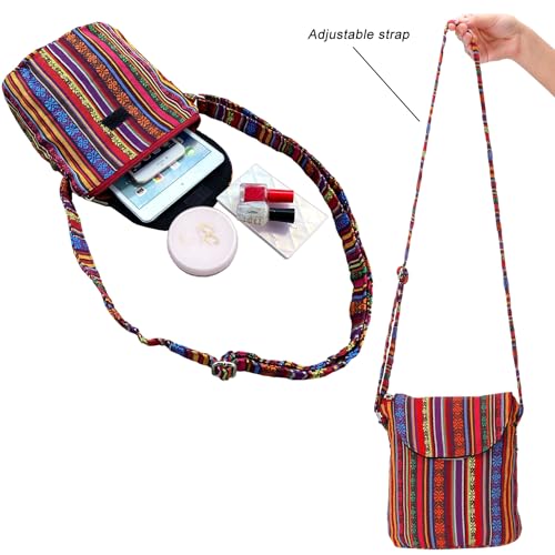 Satchel Saddle Pocket Swing pack Bag Collection Messenger Shoulder Bag Travel Purse Wallet - color: Multiple Color I