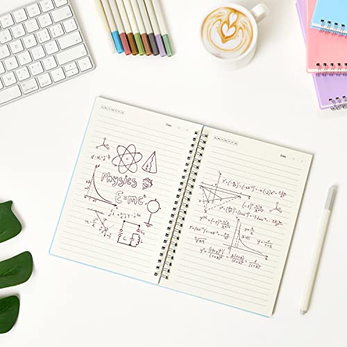 3 Pack Small Spiral Notebook College Ruled Pocket Size A6 4.3"x5.7" - size: A6 (4.3"x5.8"), style: College Ruled