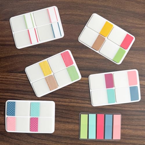 ELII 900 PCS 1 Inch Sticky Index Tabs Book Tabs,Writable Repositionable - color: Classic