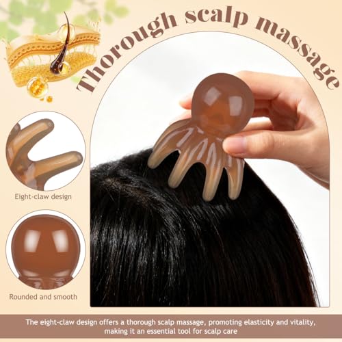 Octopus Head Massager Comb Portable Scalp Tool