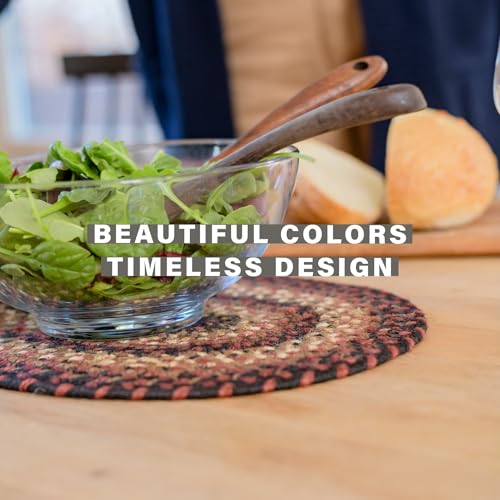 Homespice Prescott Jute Braided Placemats, Rect 13x19 Set of 4 - color: Prescott