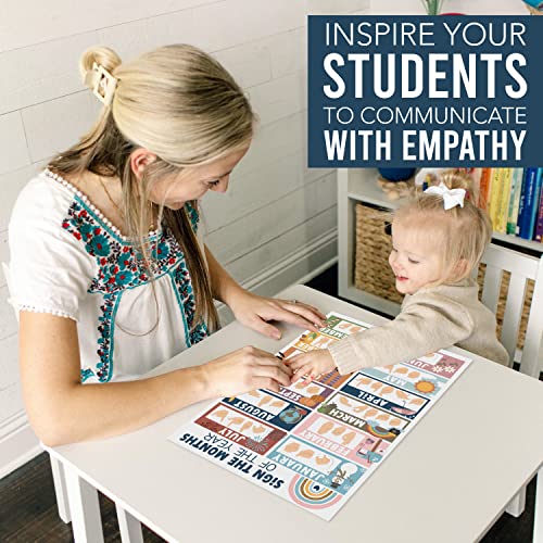 Sign Language Posters for Classroom Decor ABC Wall Chart Alphabet Poster