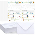 80 Pcs Camp Stationery Paper Envelopes,Neutral Fill in the Blank - style: Neutral Fill in the Blank