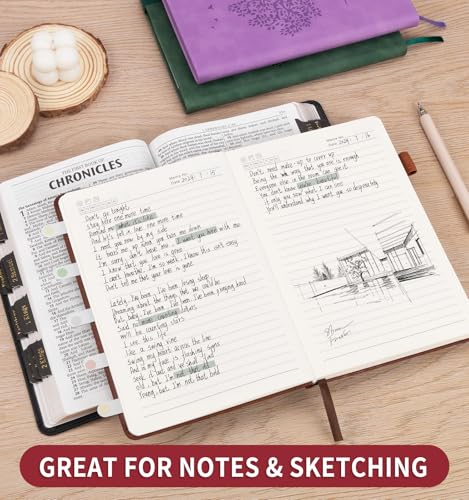 Lined Journal Notebook for Women Men, A5 Hardcover Leather Journals - color: A-Tree-Red, size: 1 Pack-A5（5.8"×8.3"）