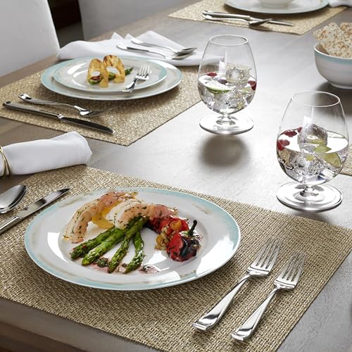 Oneida Moda 65-Piece 18/10 Silverware Set for 12, Flatware - style: 65-Piece Flatware Set with Caddy