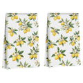 2 Pcs Flower Lemon Kitchen Towels Tea Towel - color: Multi 1600