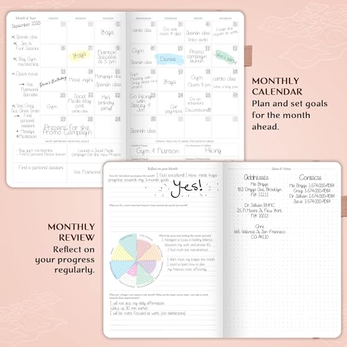Legend Planner Undated, Weekly & Daily Goal Journal, A5 Rose Gold - color: Rose Gold (Undated), size: A5 (5.5'' x 8.3'')