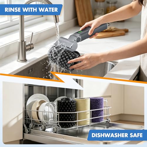 Electric Grill Brush, Cordless BBQ Cleaner