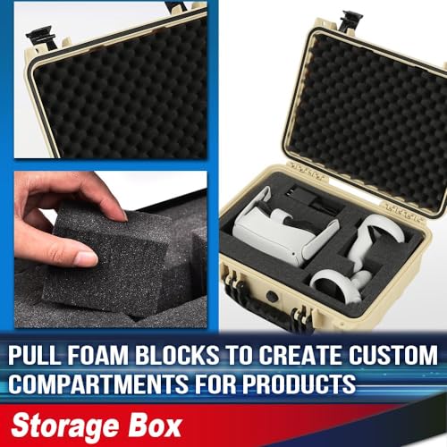 Storage Box for Collectible Cards, Tools, Screws, Craft Supplies DIY - size: 1 Pack | DIY Divider | Big Size | Beige & Black