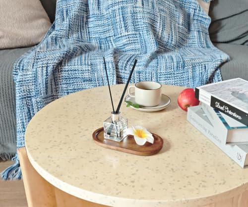 Small Wooden Tray (7.5 x 4.1 inch), Oval Mini Serving Tray - color: Oval - Brown, size: 7.5" x 4.1" x 0.6"