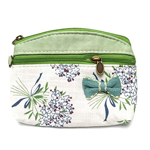 Coin Purse for Women Cute Small Wallets Change Purse Coin Pouch (green) - color: Green