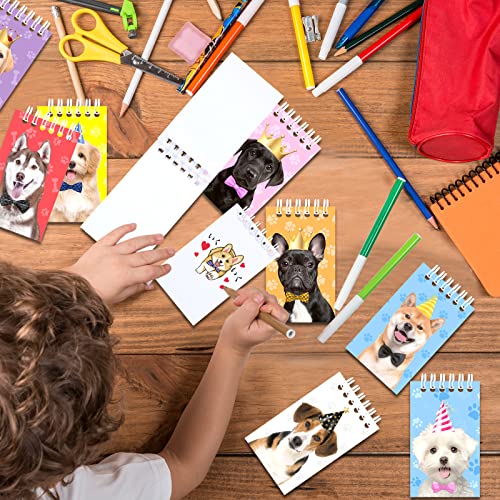 Gersoniel 24pcs Vet Tech Gift Mini Dog Notebook Party Favor for Kid, Vivid - style: Vivid Style